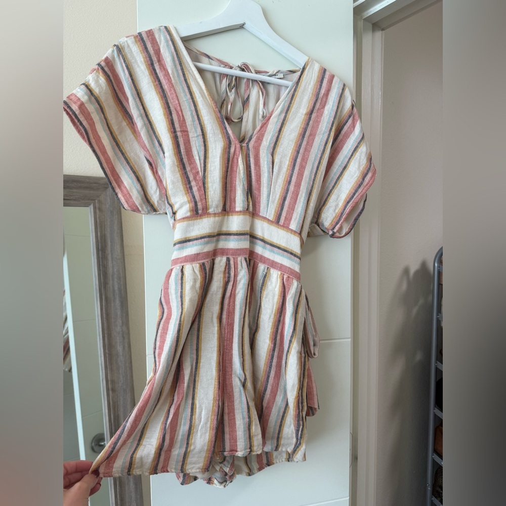 American Eagle Outfitters Multicolor Striped Romper